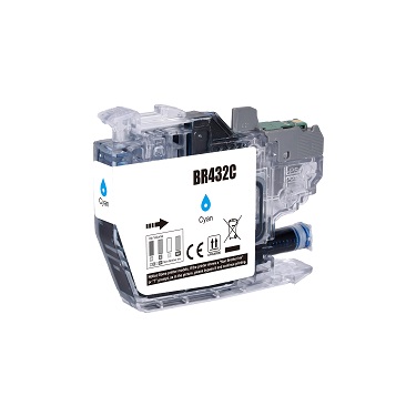 Compatible Brother LC432C (Cyan) ink cartridge